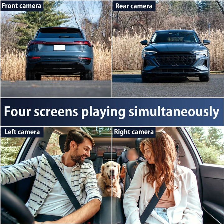 „AutoEye™ 1080P 4-Kanal-Auto-DVR mit Front- und Rückfahrkamera, Nachtsicht“