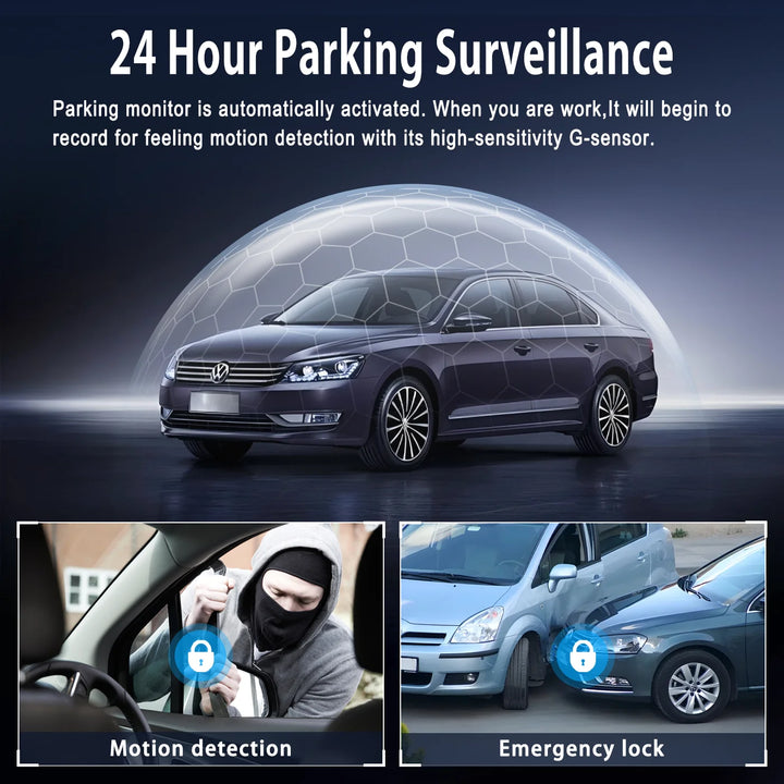 „AutoEye™ 1080P 4-Kanal-Auto-DVR mit Front- und Rückfahrkamera, Nachtsicht“