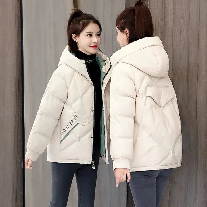 Women’s Hooded Winter Parka – Oversized Cotton Padded Puffer Jacket