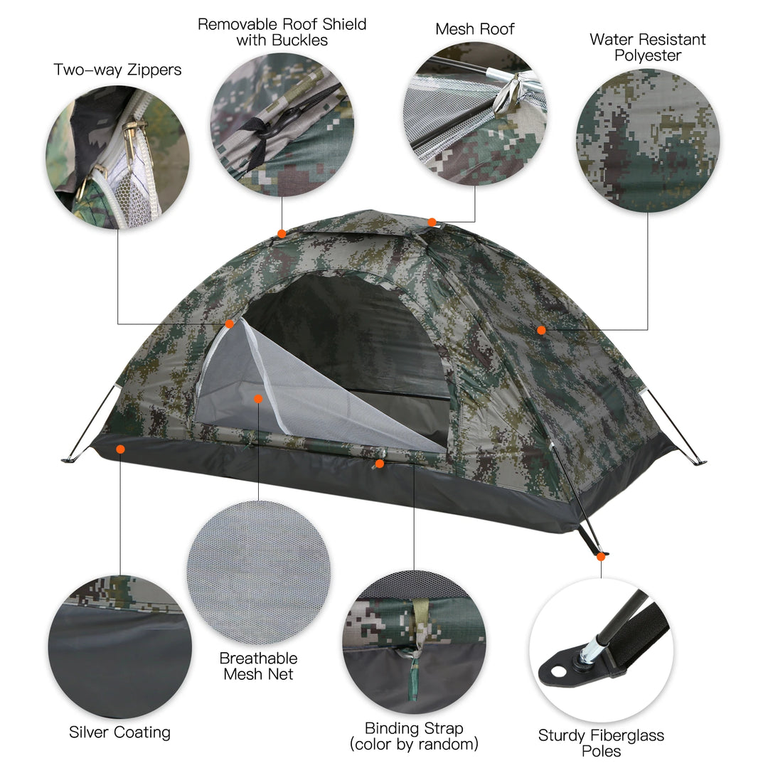 Tomshoo™ Lightweight Hiking Tent – Single Layer,