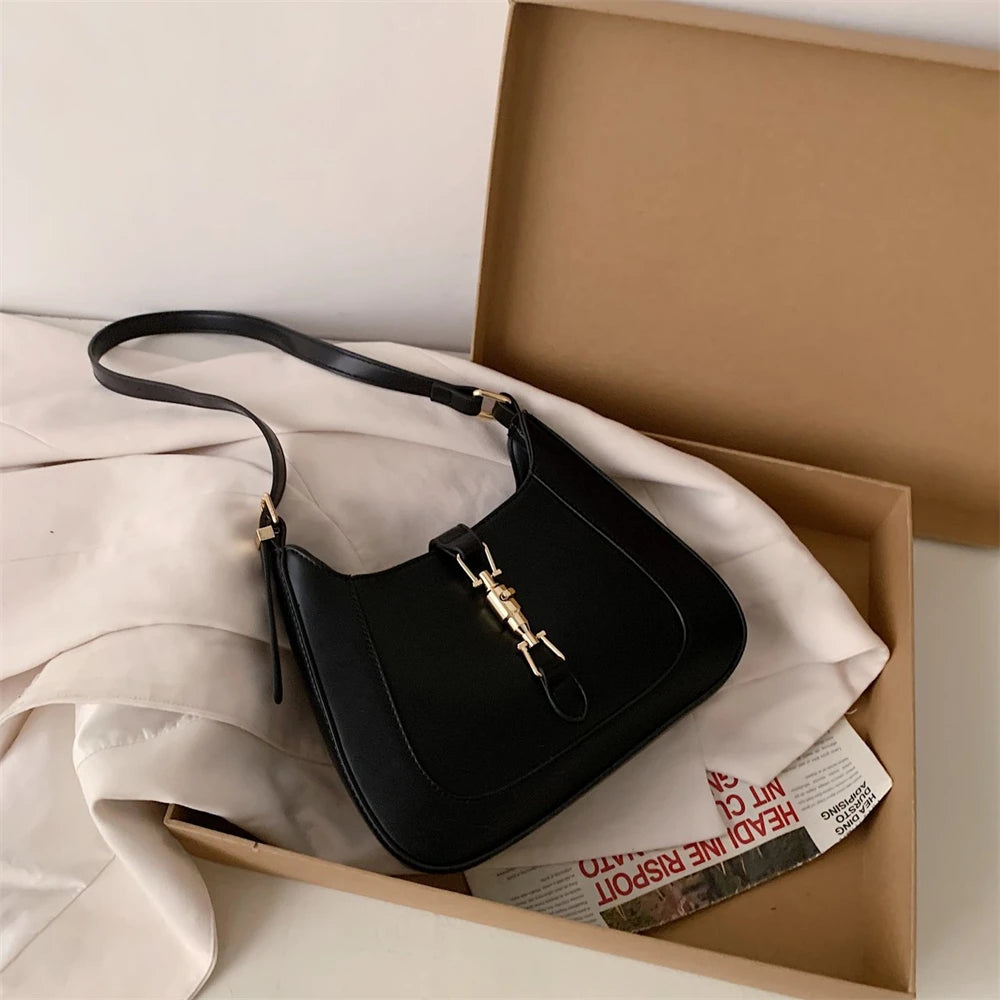 Luxury Designer Women’s Leather Handbag – Shoulder & Crossbody with Dual Straps