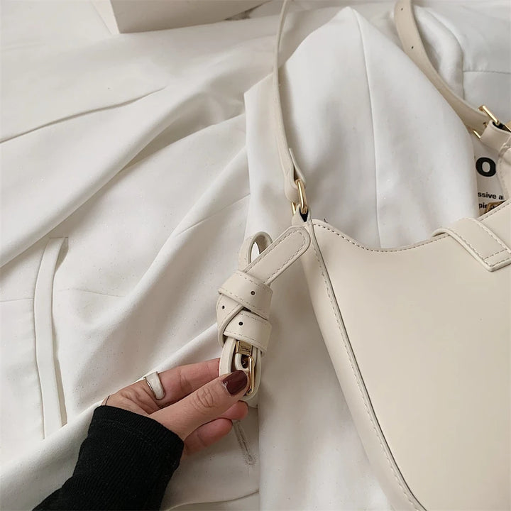 Luxury Designer Women’s Leather Handbag – Shoulder & Crossbody with Dual Straps