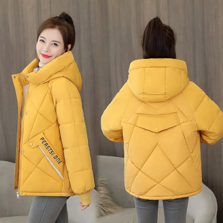 Women’s Hooded Winter Parka – Oversized Cotton Padded Puffer Jacket