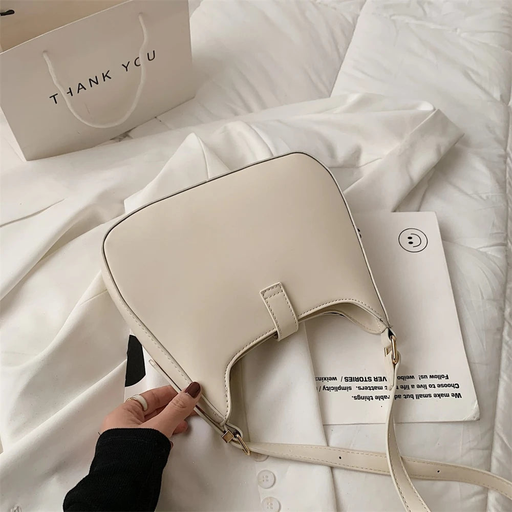 Luxury Designer Women’s Leather Handbag – Shoulder & Crossbody with Dual Straps