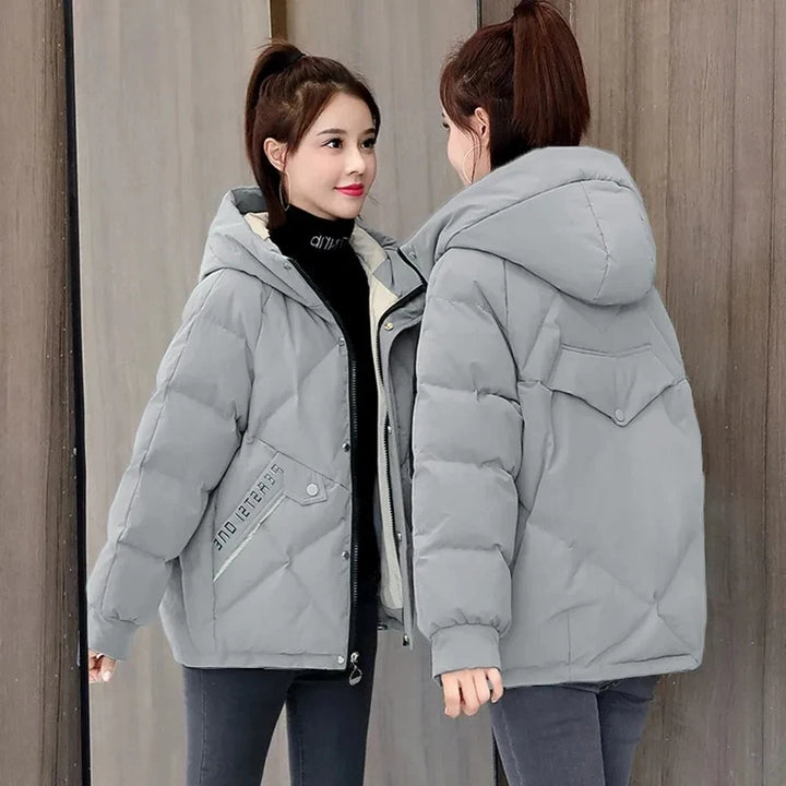 Women’s Hooded Winter Parka – Oversized Cotton Padded Puffer Jacket