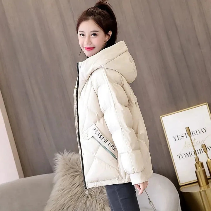 Women’s Hooded Winter Parka – Oversized Cotton Padded Puffer Jacket