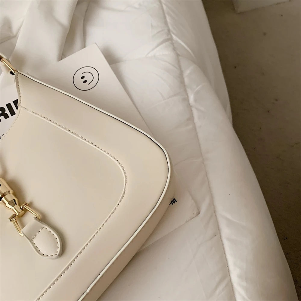 Luxury Designer Women’s Leather Handbag – Shoulder & Crossbody with Dual Straps