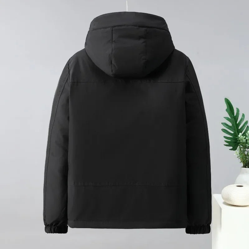 Men’s Outdoor Cycling Fleece Jacket – Lightweight Warm Workwear Coat for Teens