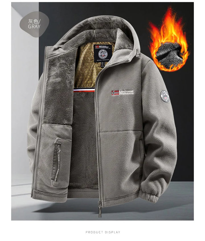 Men’s Hooded Outdoor Jacket – Versatile Autumn & Winter Wear