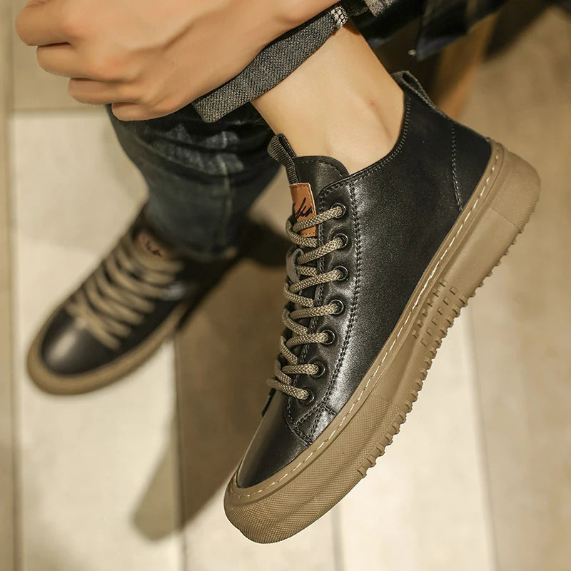 Men’s Casual Sports Shoes – Retro Handmade, Breathable, Durable, All-Season Outdoor & Hiking Sneakers