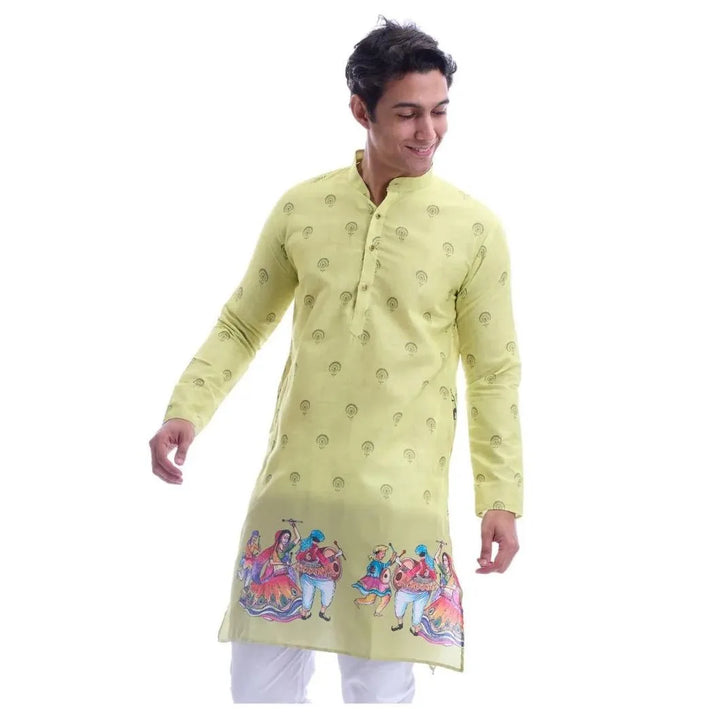 Muslim Kurtta Caftan Dubai Men'S Robe Long-Sleeved Ethnic Style Stand Collar Arabic Clothing National style Middle Eastern