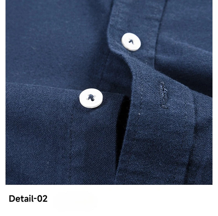 100% Cotton Brushed Long Sleeve Shirts for Men Slim Fit Casual Plain Shirt Solid Color Fashion Korean Popular Tops Red Clothes