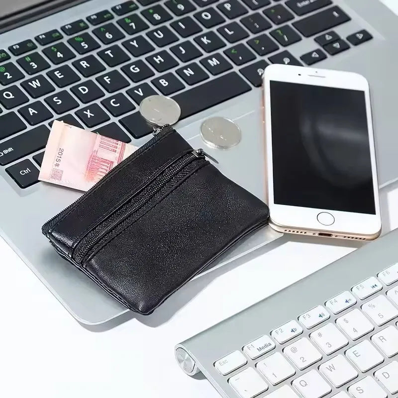 Leather Coin Purse & Mini Wallet for Men, Women & Kids