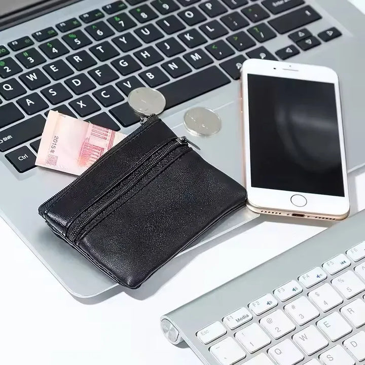 Leather Coin Purse & Mini Wallet for Men, Women & Kids