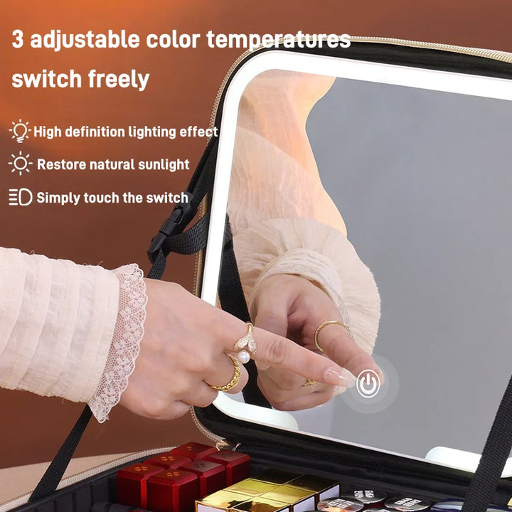 حقيبة مستحضرات التجميل المضيئة من شاين ميت™