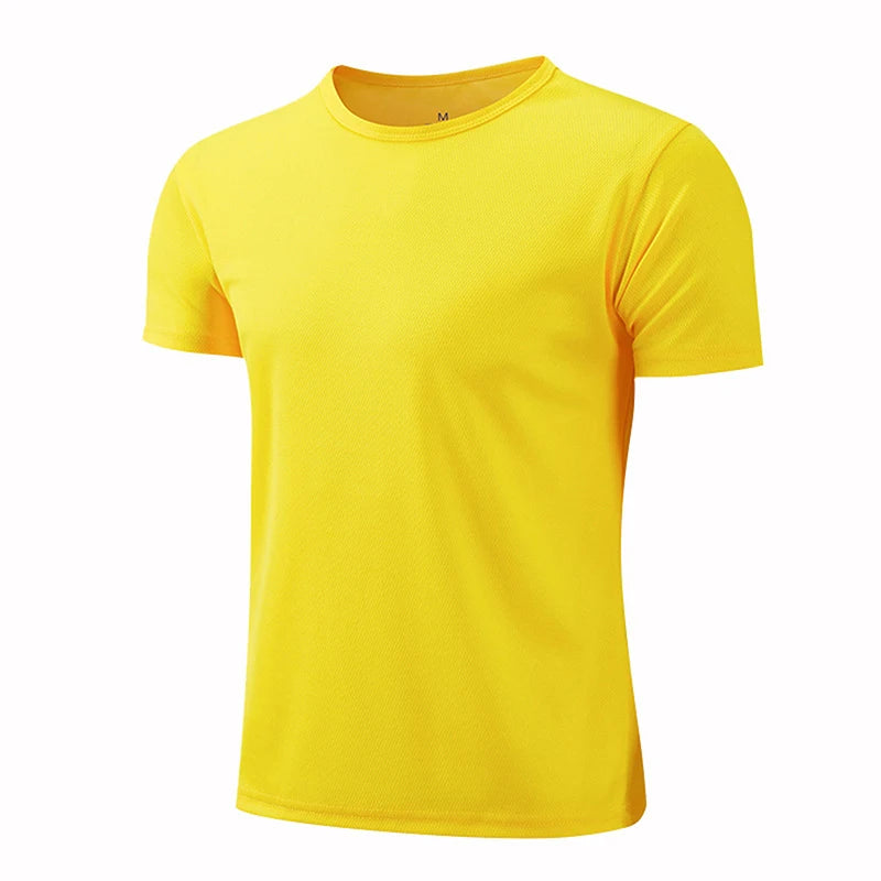 2025 Running Shirts Soccer Shirts Men's Jersey Sportswear Mens Jogging T-Shirts Quick Dry Compression Sport T-Shirt Fitness Gym
