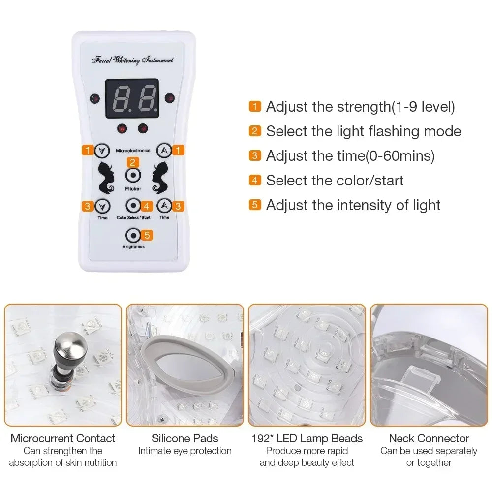 قناع فوريفر ليلي™ لعلاج الوجه والرقبة بتقنية LED