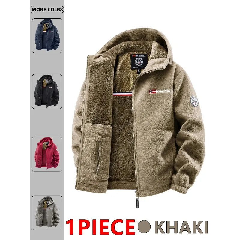 Men’s Hooded Outdoor Jacket – Versatile Autumn & Winter Wear