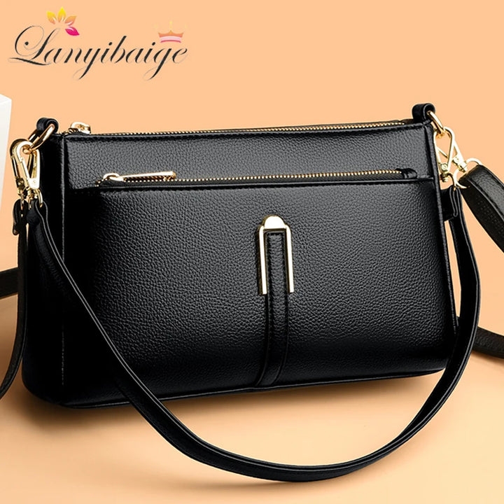 Women’s Luxury Leather Shoulder & Crossbody Bag – Designer 2024