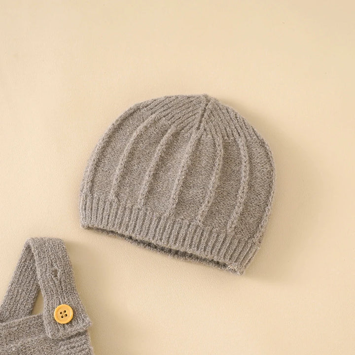 “SnugBabe™ Neutral Strap Romper Set – Baby & Toddler Outfits”