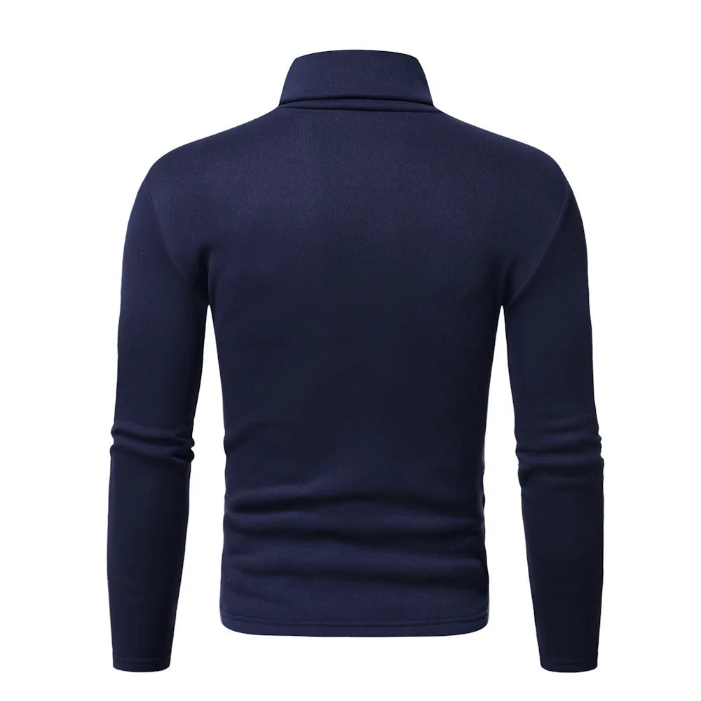 Men Turtleneck Sweater Design Long Sleeve Shirt top