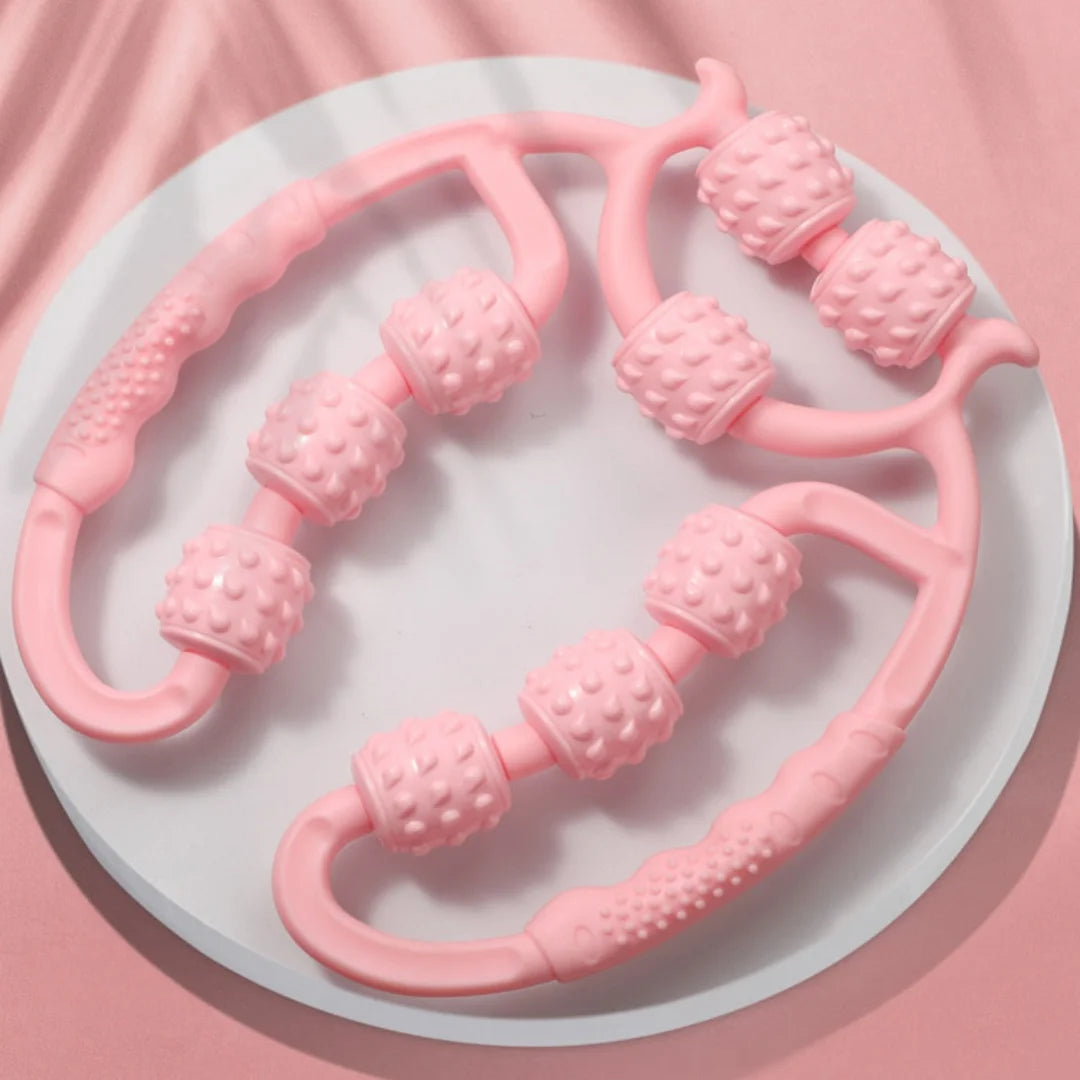 FitRoll™ 9-Wheel Leg Roller – Sports & Fitness Massager