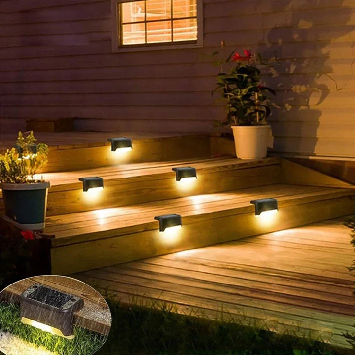 LumiStep™ Solar Stair Lights – Waterproof