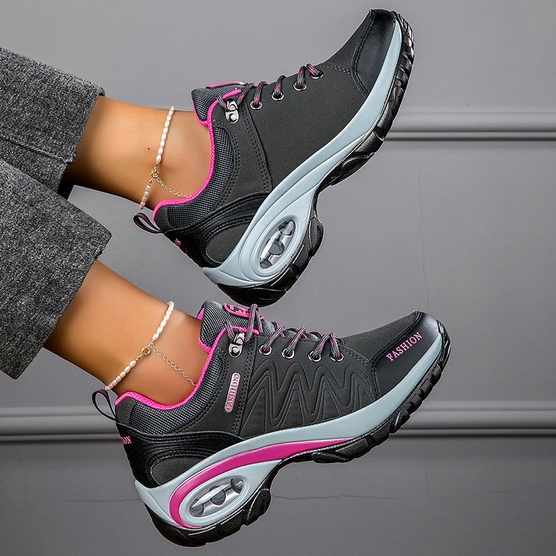 Women’s Waterproof Platform Sneakers – Outdoor Hiking & Running Shoes