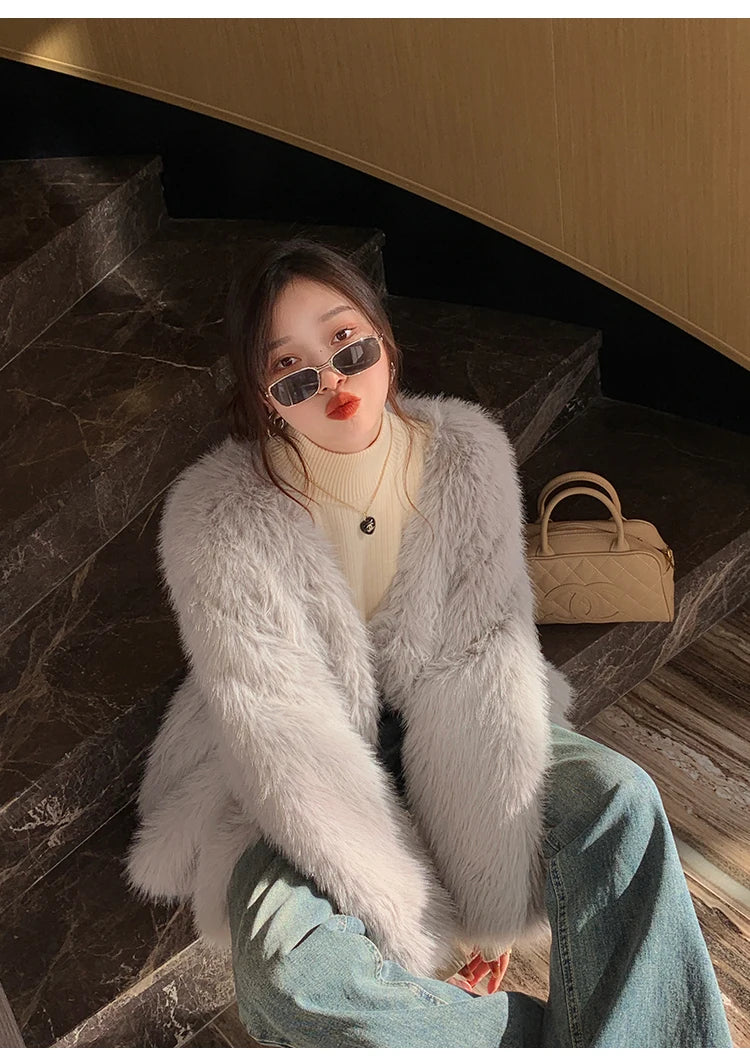 2025 Women’s Turtleneck Sweater – Thick Velvet-Lined Winter Pullover