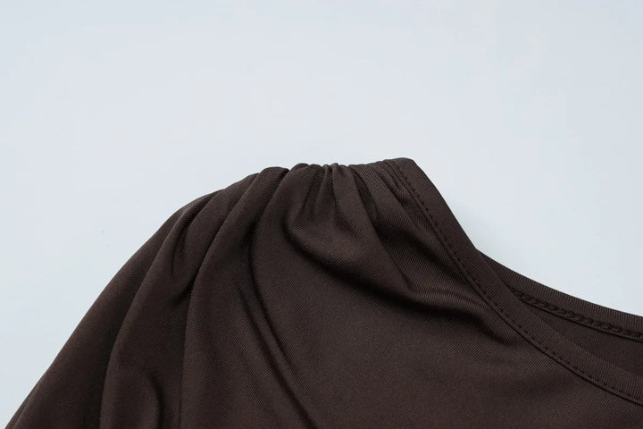 Woman Clothing O-neck Sleeveless Tunics High Slit Long Dress Streetwear Y2K Female High Waist Ruched Solid Holiday Party Dresses