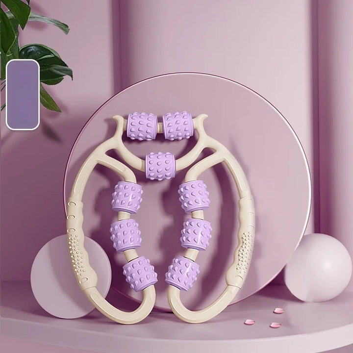 FitRoll™ 9-Wheel Leg Roller – Sports & Fitness Massager