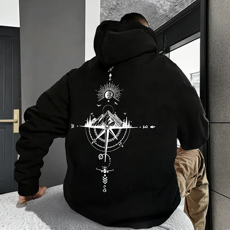 New High-quality Long-sleeved Hooded Sweatshirt for Adult Men in Autumn Winter A Casual and Loose Hoodie for Daily Outdoor Wear