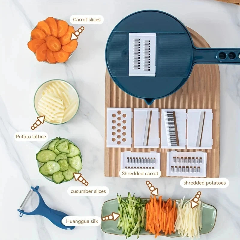 ChefEase™ 7-in-1 Veggie Slicer Tool