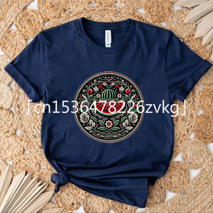 Watermelon Shirts Fruit Shirt Human Rights Tee Protest Tshirt Trendy Aesthetic Clothes Unisex Short Sleeves Top