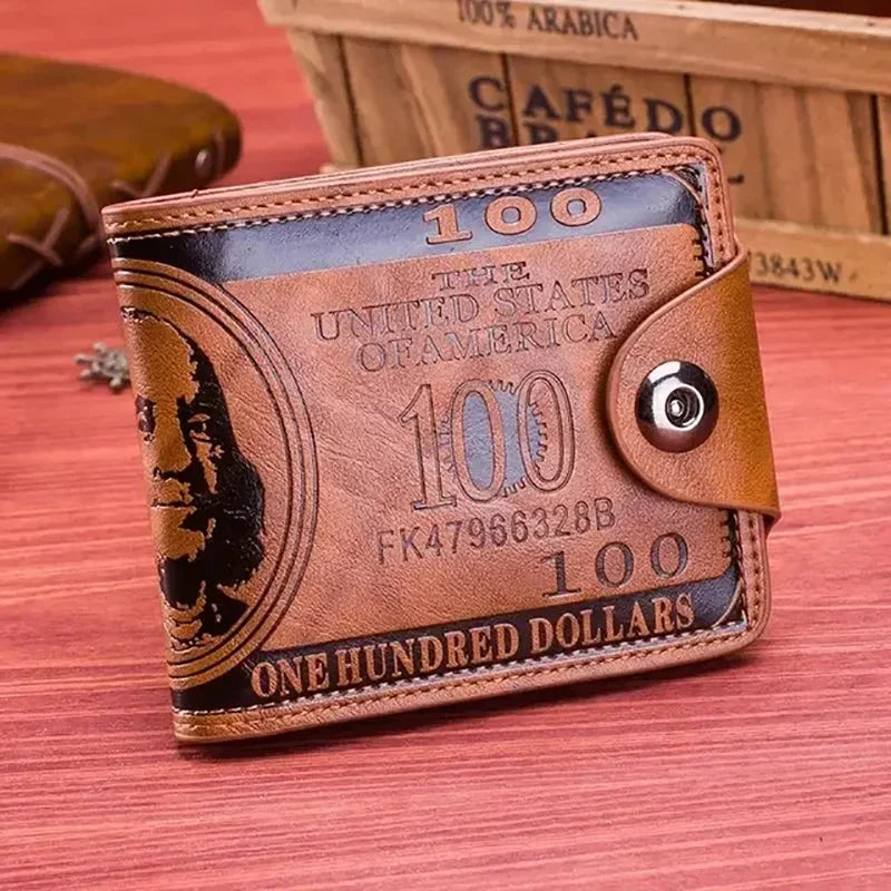 Men’s Leather Wallet with Zipper & Card Holder – $100 Pattern