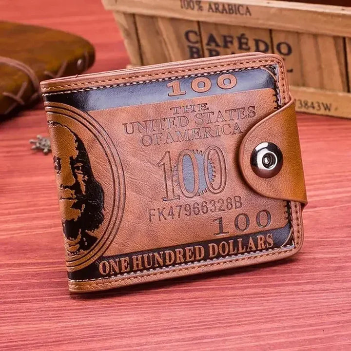 Men’s Leather Wallet with Zipper & Card Holder – $100 Pattern