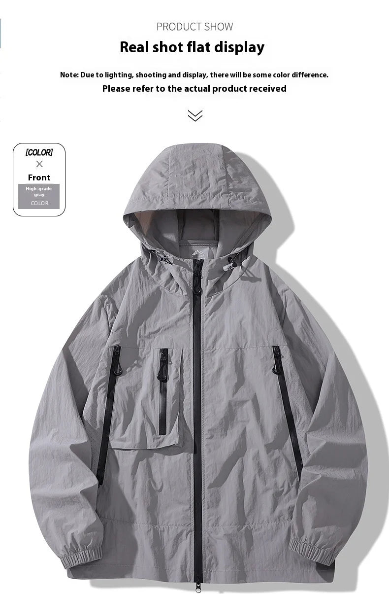 Unisex Waterproof & Windproof Outdoor Jacket – Breathable Coat for Fishing, Camping & Autumn Activities