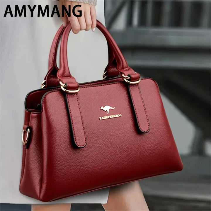 Luxury Women’s PU Leather Shoulder Bag – Designer Messenger Handbag