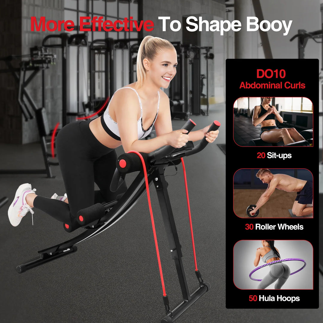 CoreMax™ Foldable Ab Trainer with LCD Display