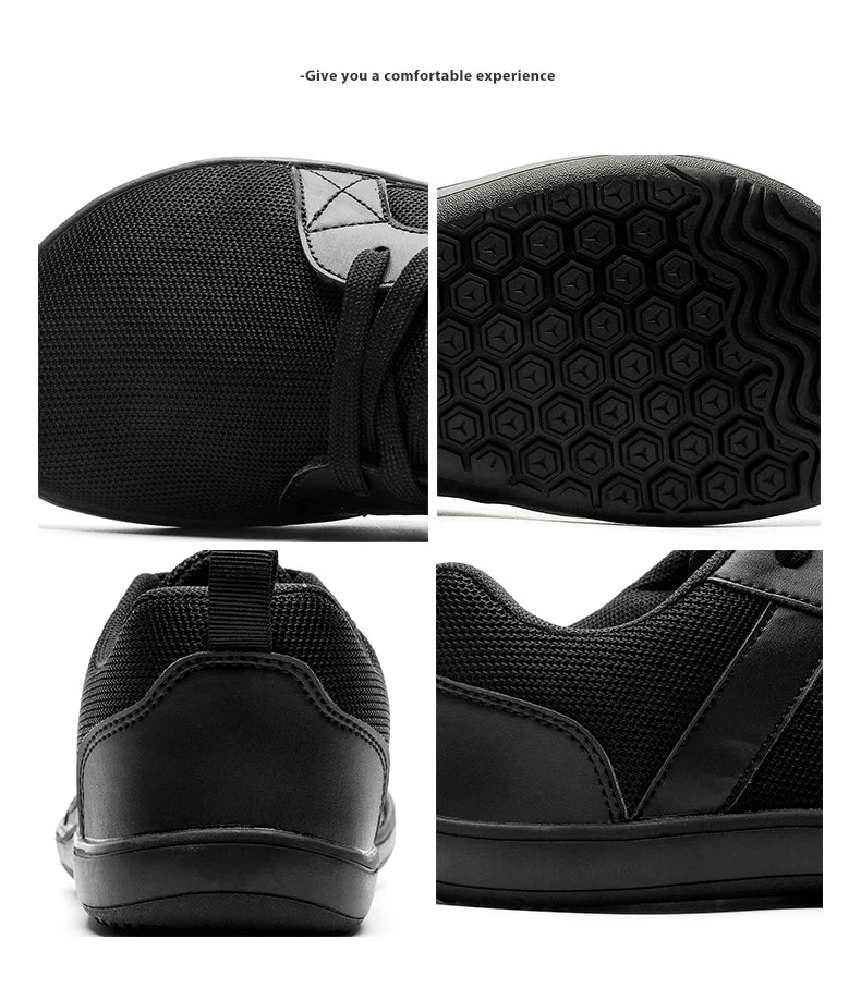New Minimalist Shoes for Men Wide Toe Barefoot Zero Drop Shoes Casual Breathable Mesh Lightweight Walking Sneakers Man