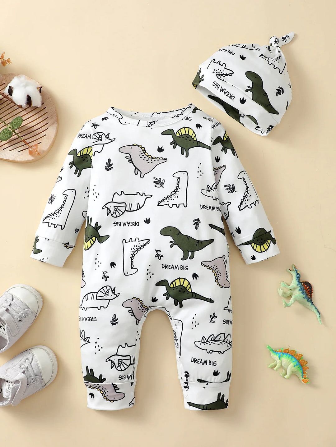 TinyBear™ Weicher Baby-Einteiler für Jungen – Modischer Winter-Strampler