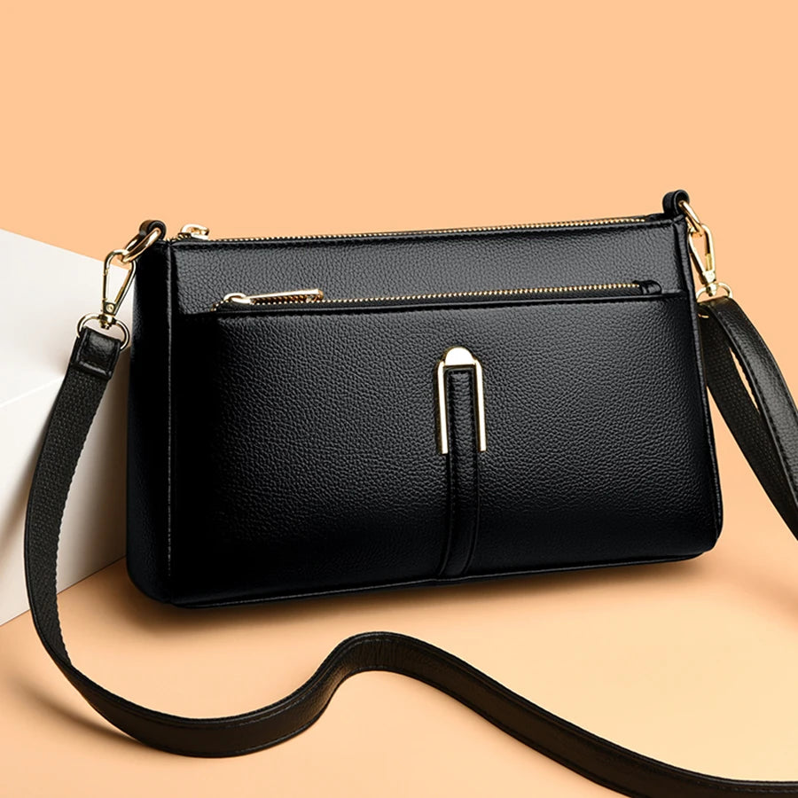 Women’s Luxury Leather Shoulder & Crossbody Bag – Designer 2024