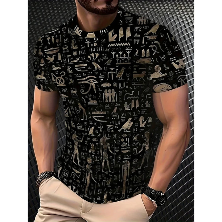 Simple Fashion Striped Graphic T Shirts For Men Summer Trendy Short  Sleeve 3D Printed T-shirts Casual Oversized Crew Neck Tees