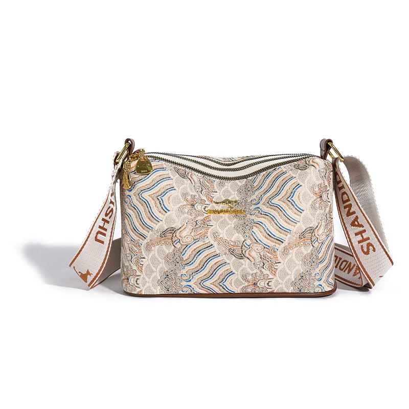 3-Layer Women’s Handbag – Luxury Patent Leather Crossbody & Shoulder Bag