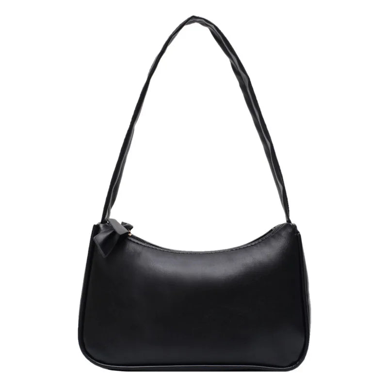 Women’s PU Leather Handbag – Simple Small Shoulder & Underarm Bag
