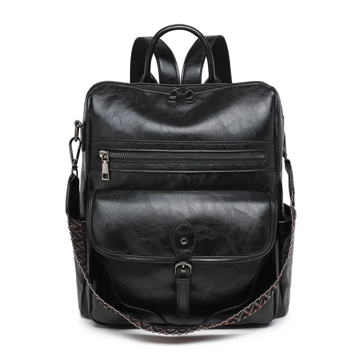 Women’s PU Leather Backpack – Fashion Anti-Theft Shoulder Bag