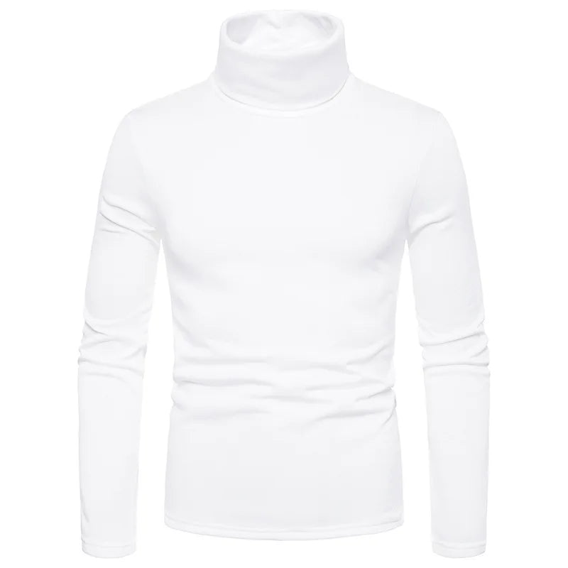 Men Turtleneck Sweater Design Long Sleeve Shirt top