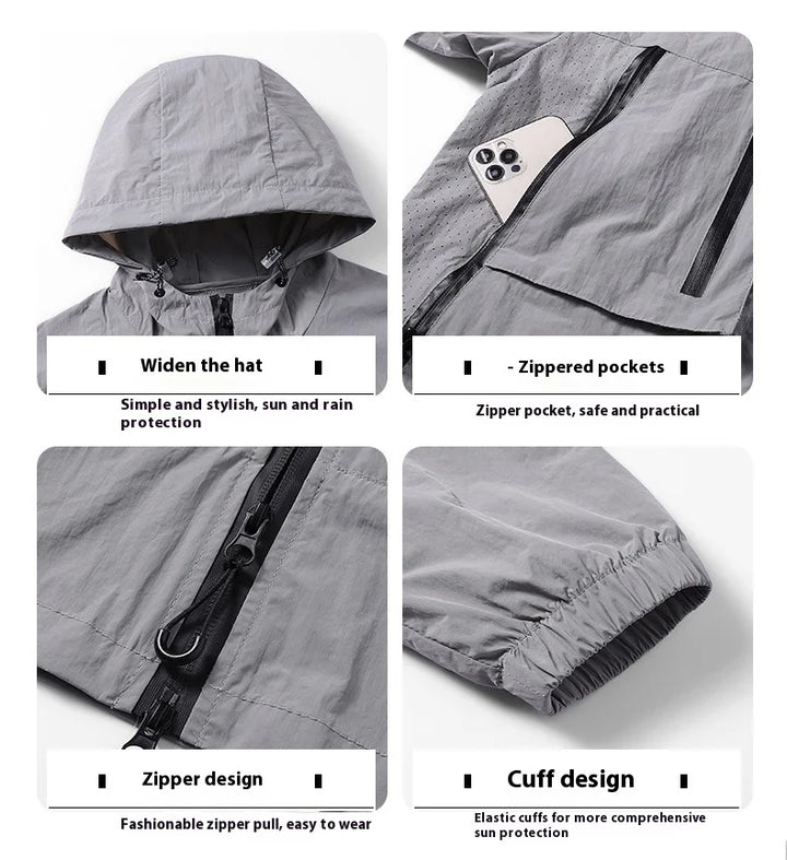 Unisex Waterproof & Windproof Outdoor Jacket – Breathable Coat for Fishing, Camping & Autumn Activities