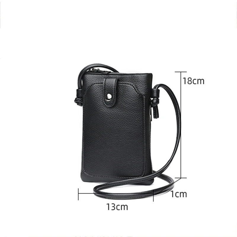 حقيبة كتف وحقيبة كروس نسائية من الجلد الصناعي - سعة كبيرة