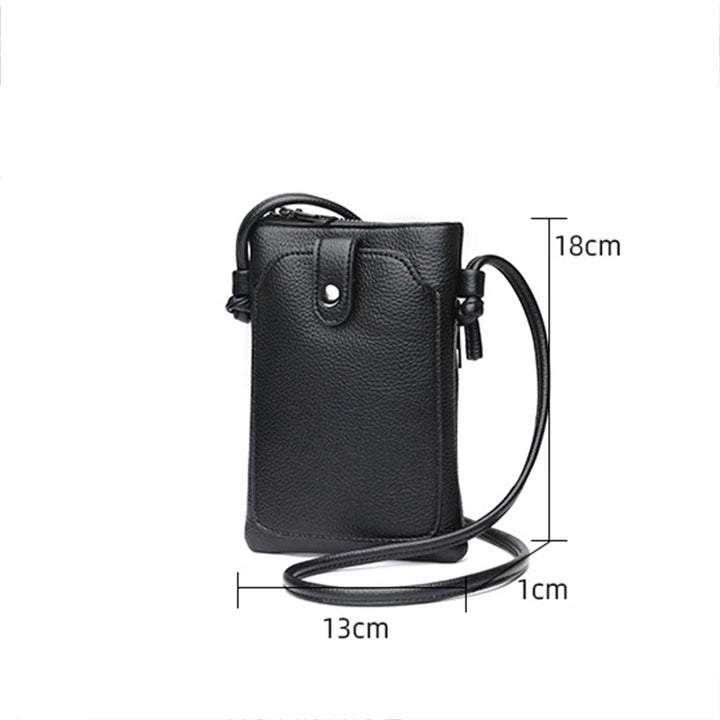 حقيبة كتف وحقيبة كروس نسائية من الجلد الصناعي - سعة كبيرة